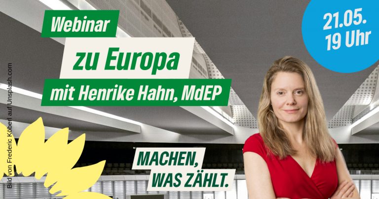 Europa Webinar mit Henrike Hahn, MdEP